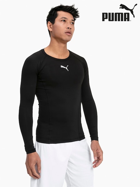 Puma Black Baselayer Long Sleeve Mens T-Shirt (Q99523) | €37