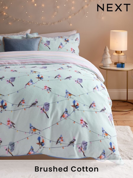 Brushed 100% Cotton Duvet Cover And Pillowcase Set (Q99554) | €25 - €48