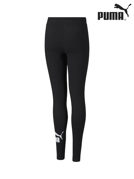 Czarny - Puma 100% Cotton Essentials Logo Youth Leggings (Q99557) | 115 zł