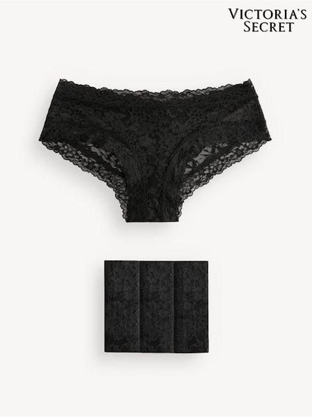 Victoria's Secret Black Cheeky 4 Pack Knickers (Q99594) | €22.50