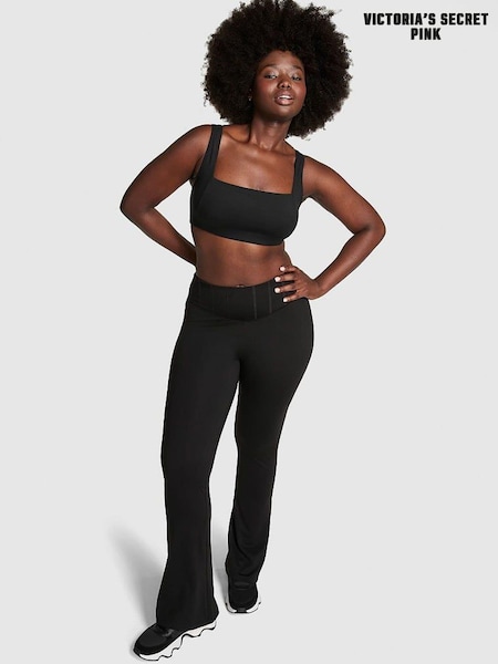 Victoria's Secret Pink Pure Black Ultimate Sport Corset Flare Legging (Q99648) | €25