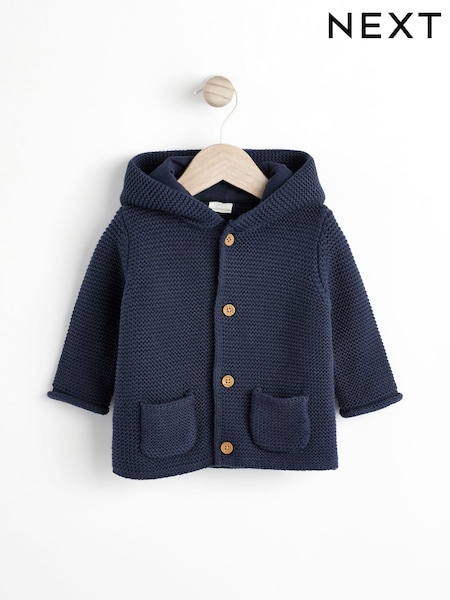 Laivasto Sininen - Baby Knitted Cardigan (0mths-2yrs) (Q99768) | €19 - €22