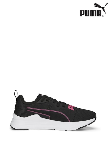 Puma Black white Wired Run Pure Youth Shoes (Q99792) | AED221
