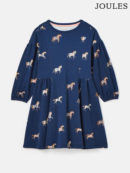 Joules Girls' Aubrey Jersey Dress (Q99795) | ‏153 ر.س.‏ - ‏172 ر.س.‏