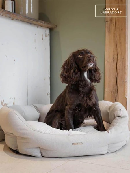 Lords and Labradors Natural Essentials Twill Oval Dog Bed (Q99867) | €81 - €108