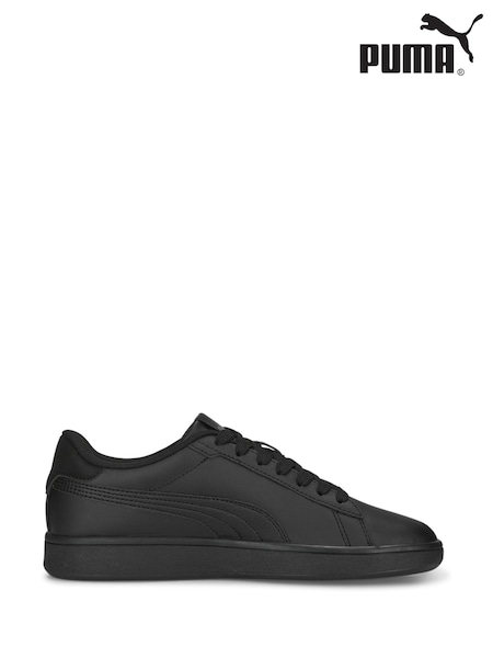 Puma Black Smash 3.0 Leather Youth Trainers (Q99913) | €46