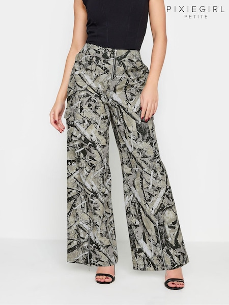 PixieGirl Petite Green Zip Cargo 100% Cotton Trousers (Q99953) | €47
