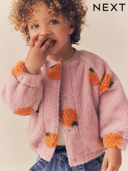 Roz Dovleacul - Borg Fleece Bomber Jacket (3mths-8yrs) (Q99992) | 116 LEI - 150 LEI