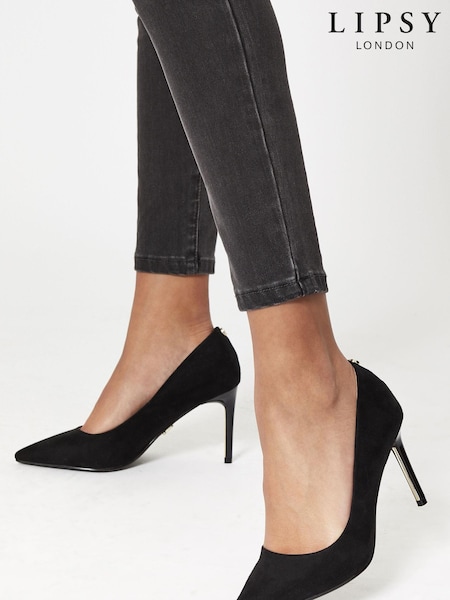Lipsy Black Extra Wide Fit Comfort Mid Heel Court Shoes (R02150) | €20