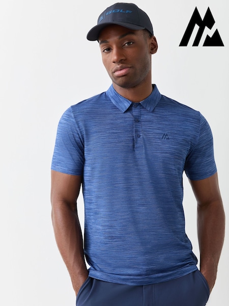 Azul - Regular Montirex Golf Polo Shirt