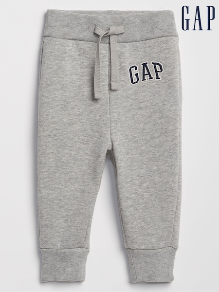 Harmaa - Gap Logo Pull On Fleece-lined Joggers (newborn-5yrs) (R04836) | €24