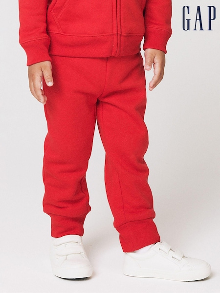 Gap Red Logo Pull On Fleece-Lined Joggers (Newborn-5yrs) (R04837) | €20