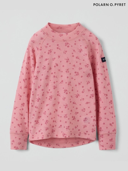 Pink - Polarn O. Pyret Long Sleeve Merino Top