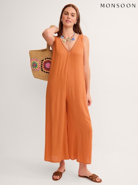 Նարնջագույն - Monsoon Sophia Embellished Culotte Jumpsuit