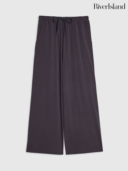Purple - River Island Petite Soft Touch Trousers