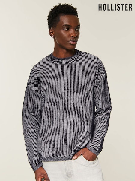 Black - Regular Hollister Y2k Graphic Crewneck Sweatshirt