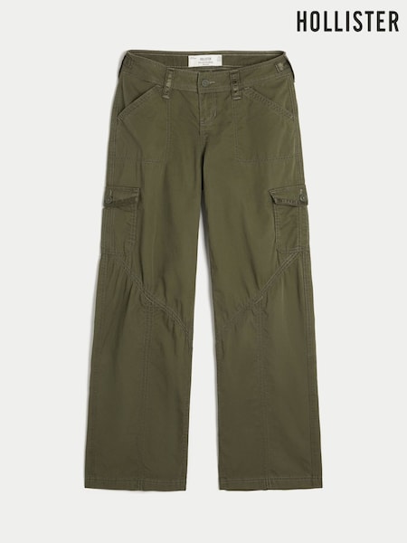 Green - Hollister Adjustable Baggy Trousers