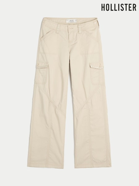 White - Hollister Adjustable Baggy Trousers