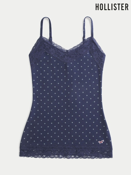 Blue - Hollister Lace Cami Top