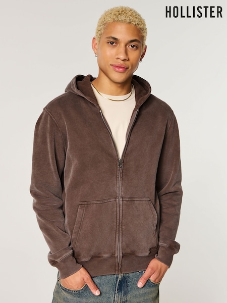 Brown - Regular Hollister Slim Hoodie