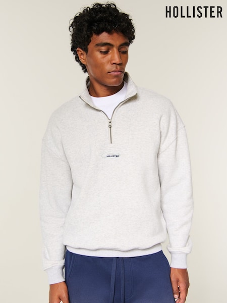 Grey - Regular Hollister Boxy Sweatshirt