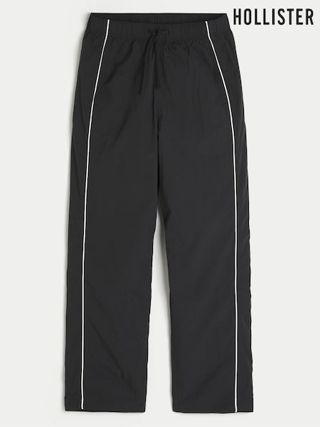 Μαύρο - Regular Hollister Baggy Track Joggers
