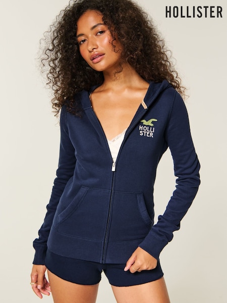 Blue - Hollister Graphic Sweat Top