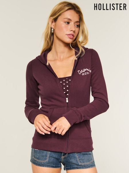Red - Hollister Graphic Sweat Top