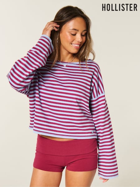 Red - Hollister Graphic Sweat Top