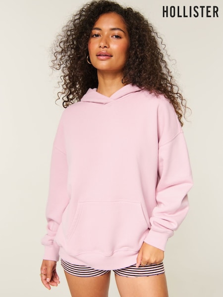 Pink - Hollister Feel Good Oversized Hoodie