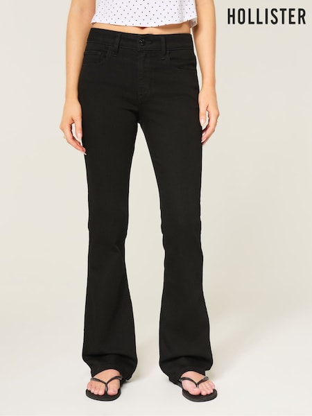 Black - Hollister High Rise Bootcut Jeans