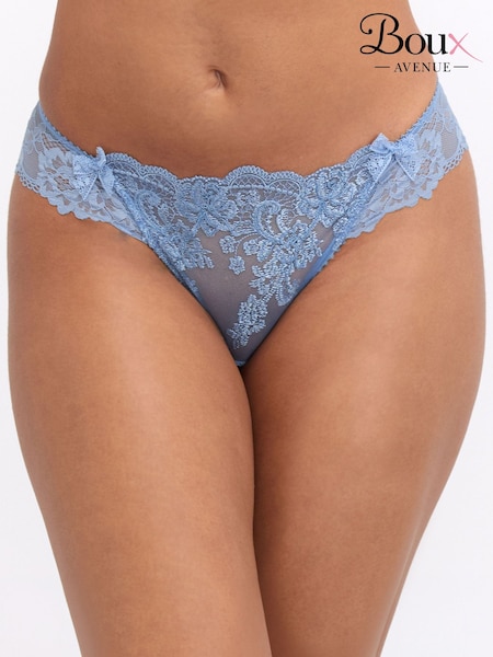 Blue - Boux Avenue Antoinette Embroidered Briefs