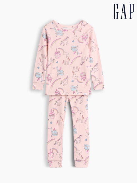 Pink - Gap Brushed Cotton Unicorn Pyjamas Set (6mths-5yrs)