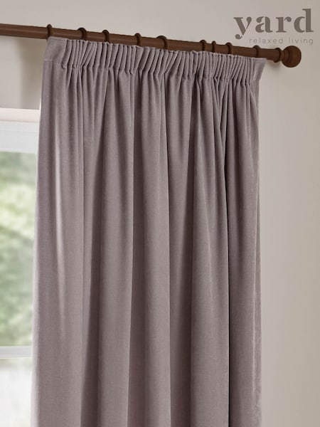 Yard Heavy Chenille Fully Lined Pencil Pleat Curtain
