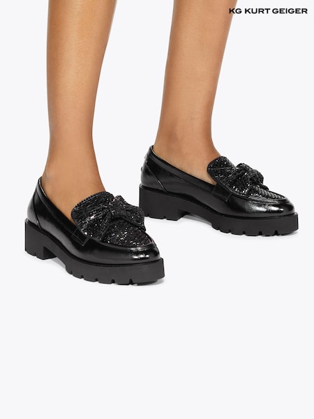 Black - Kg Kurt Geiger Maple Jewel Bow Shoes