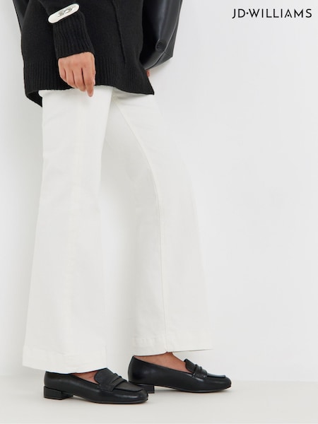 أسود - Jd Williams Block Heel Loafers
