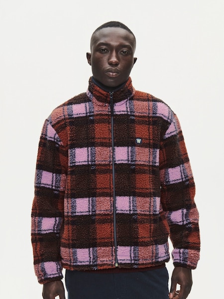 Red - Regular Double A By Wood Wood Mitchel Zipper Fleece