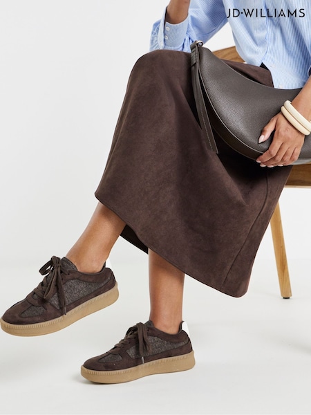 Brown - Jd Williams Chunky Retro Trainers