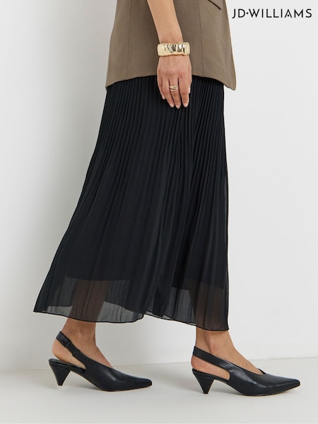 أسود - Jd Williams Slingback Pointed Heel Sandals