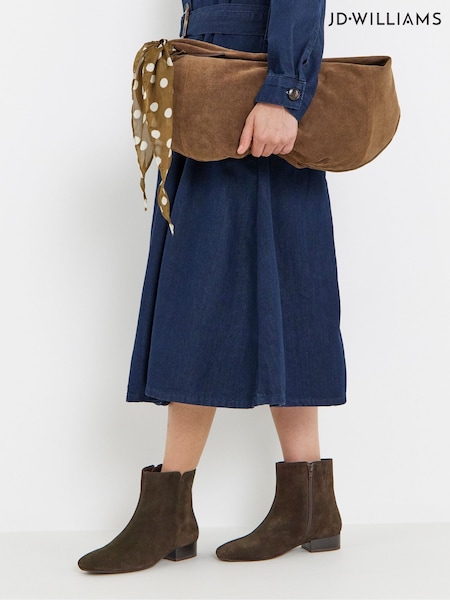 Brown - Jd Williams Suede Ankle Boots