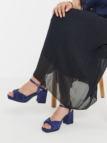 Sininen - Jd Williams Pleated Two Part Heels