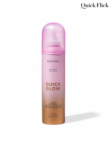 Brown - Quick Flick Glow Whipped Gradual Tan Body Moisturizer Mousse
