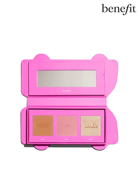 Benefit Beauty Bus Stop Hoola Bronzer Blusher & Highlighter Cheek Gift Palette( Worth £51)