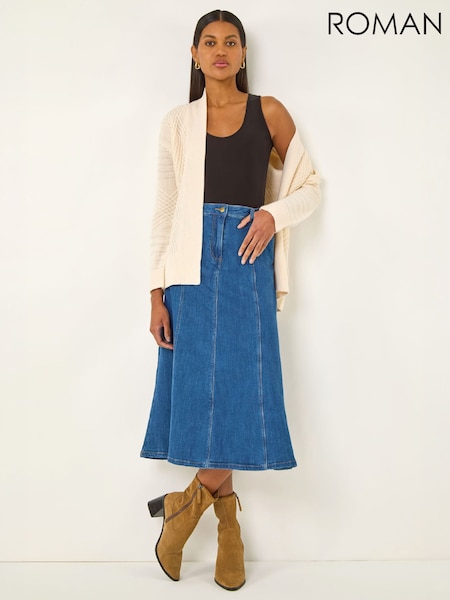 White - Roman Textured Knit Cardigan