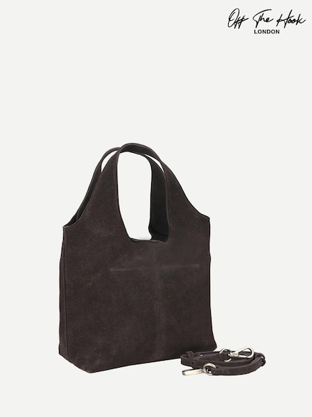 rjava - Off The Hook Alanis Suede Tote Bag With Cross-body Strap