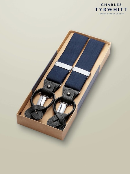 Blue - Regular Charles Tyrwhitt Spot Combination Brace