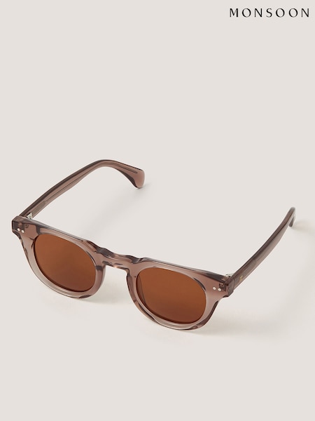 Purple - Monsoon Acetate Preppy Sunglasses