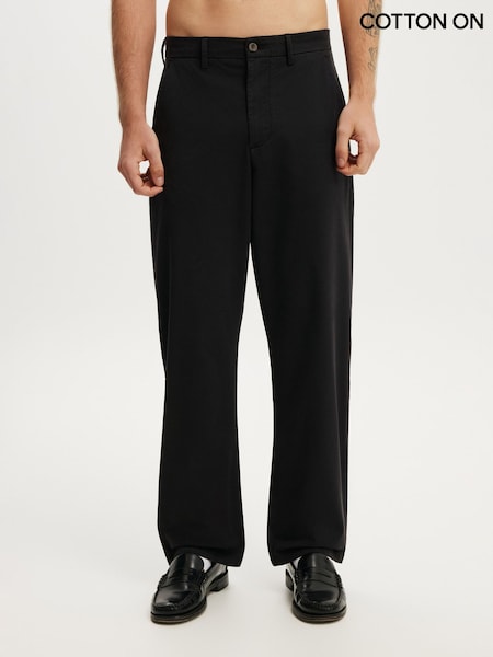 Black - Regular Cotton On Baggy Chino Trousers