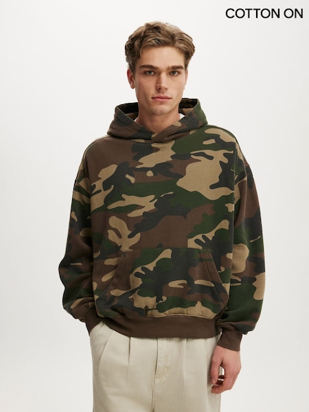Green - Regular Cotton On Box Fit Hoodie