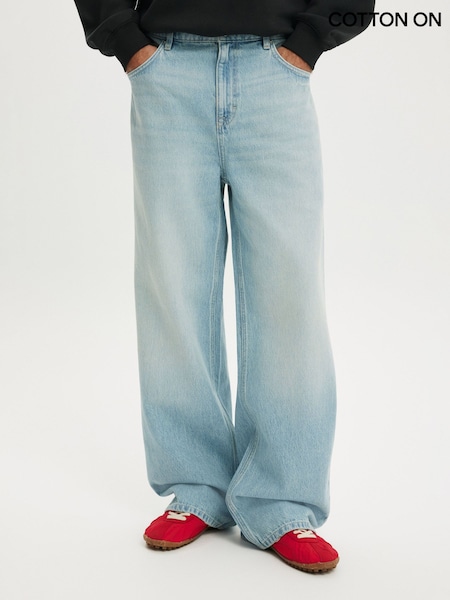 Blue - Regular Cotton On Relaxed Baggy Jeans